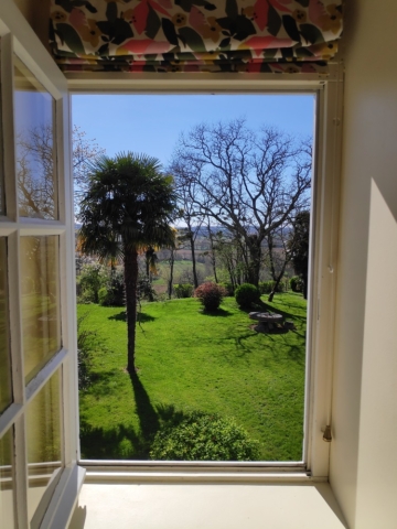 La vue depuis la chambre